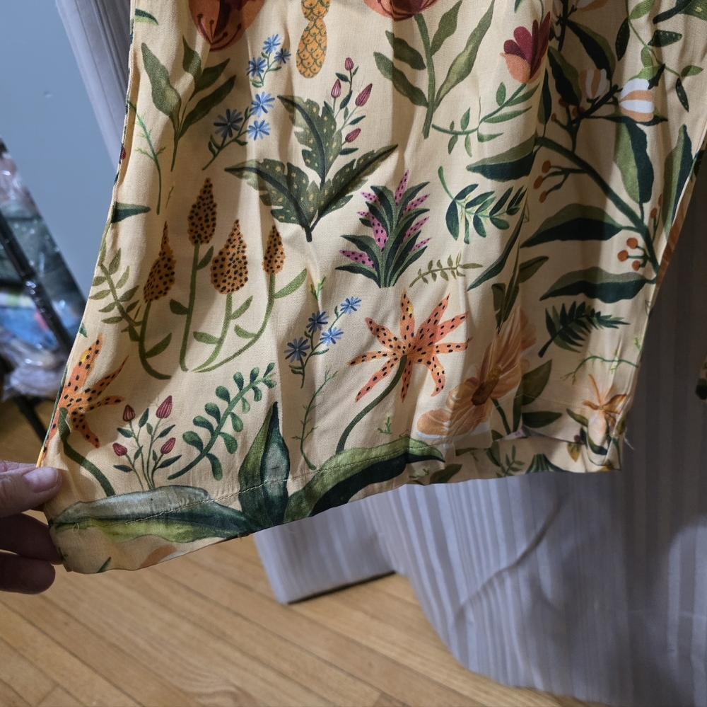 FARM Rio Tropical Print Jumpsuit - Yellow and Green. NWOT - Picture 7 of 7